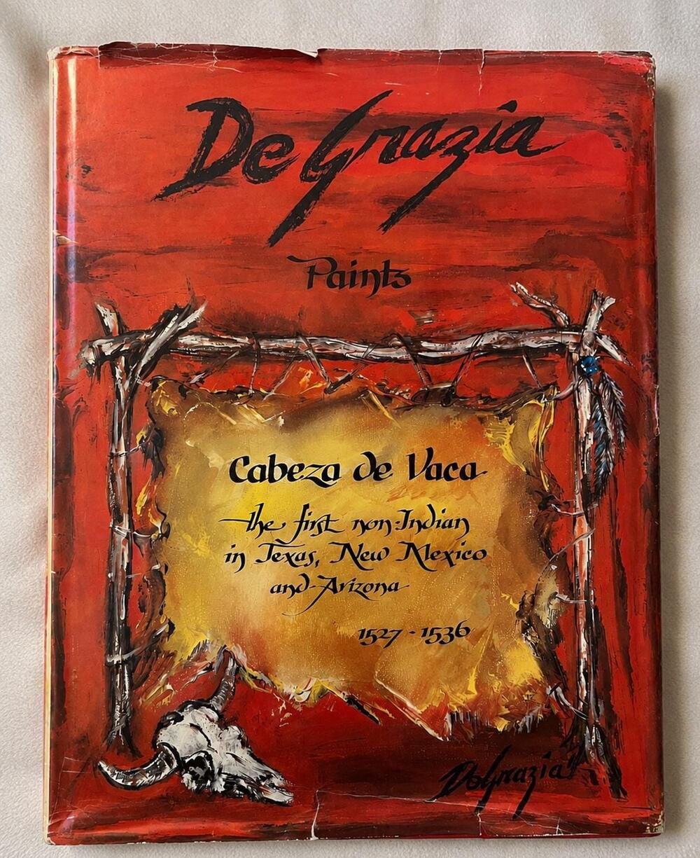 De Grazia Paints Cabeza de Vaca | Vintage Art Book